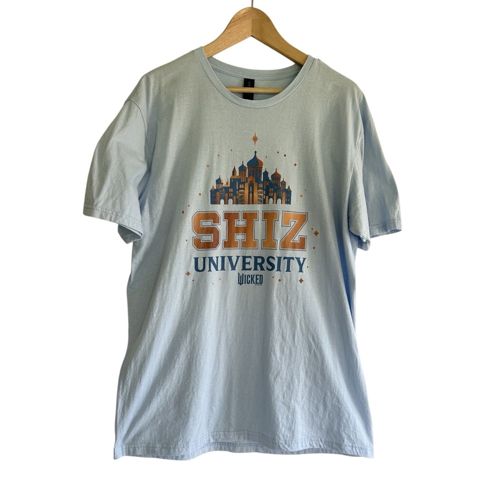 Wicked Shiz University Tshirt Tee Light Blue Size Large
